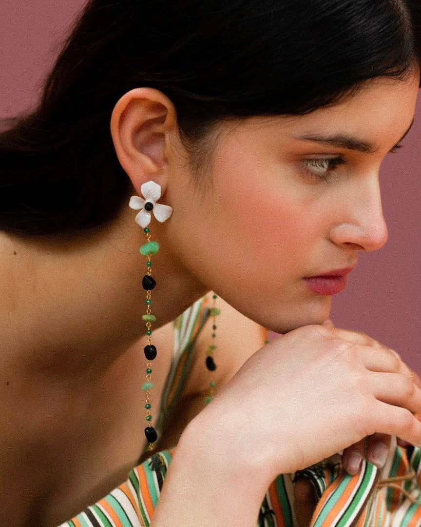 Emerald BlossomPoppy EARRINGS