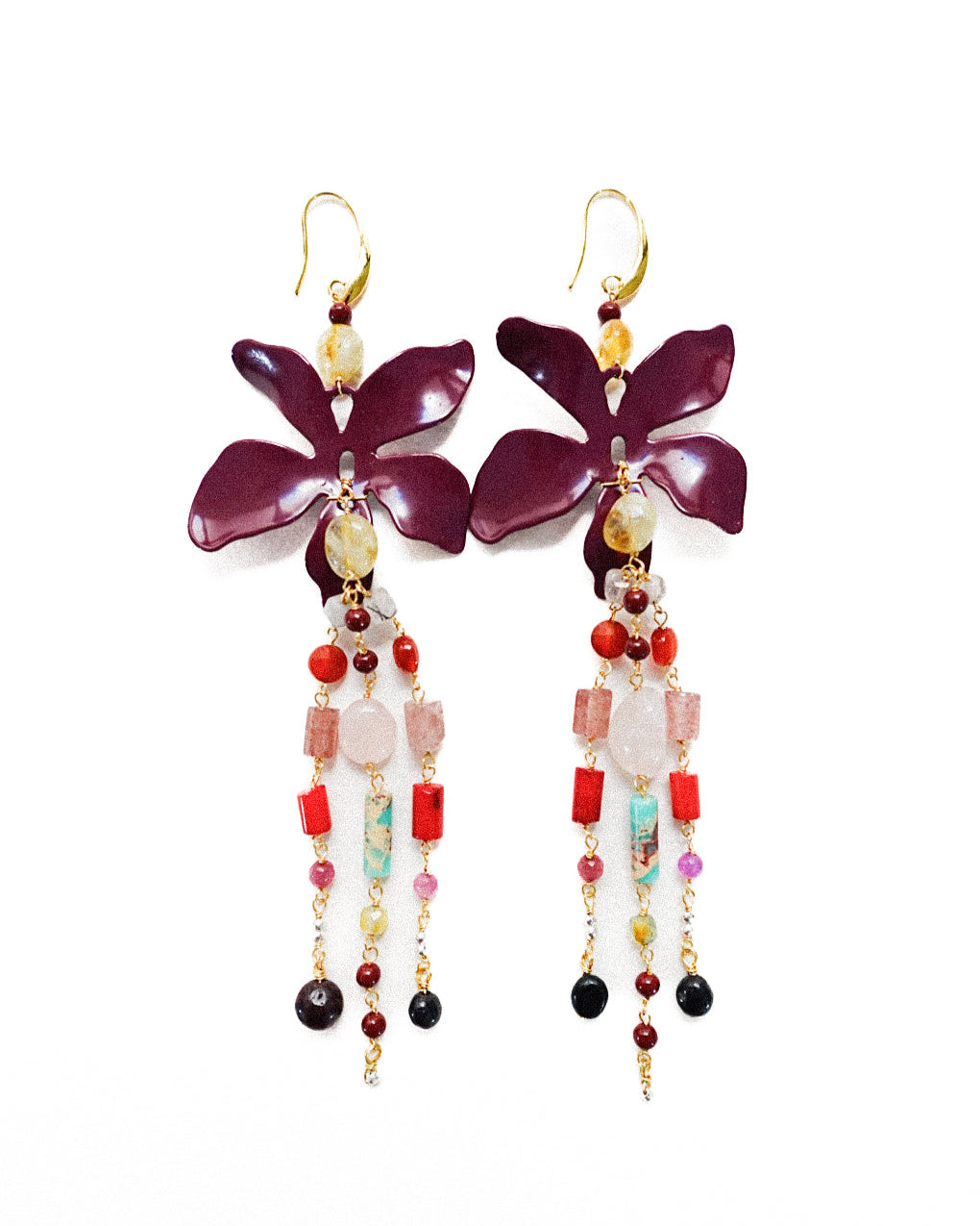Dusk Hibiscus EARRINGS