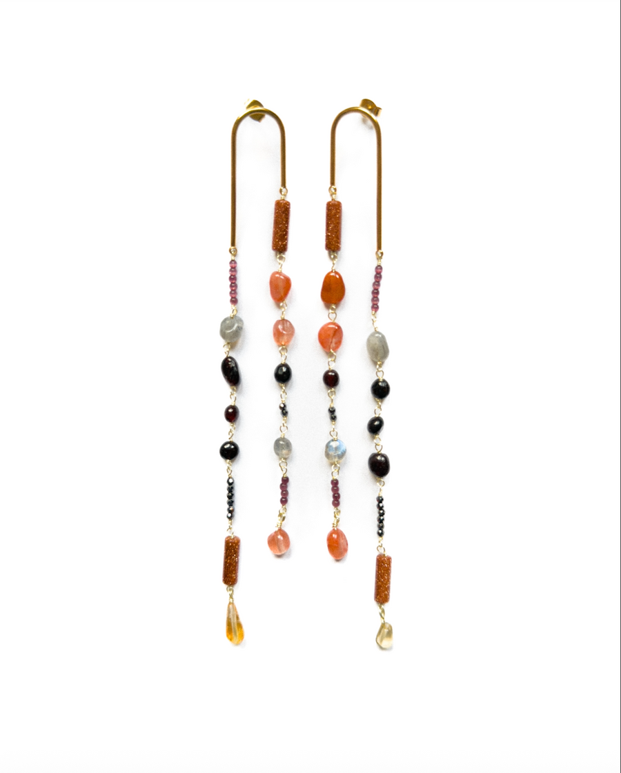 Fire Phoenix Cascade EARRINGS