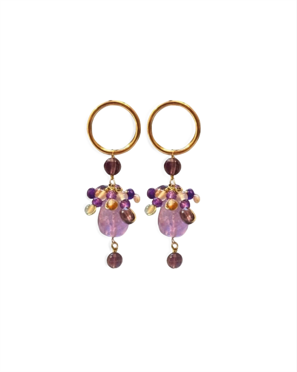 Stormdrop purple EARRINGS