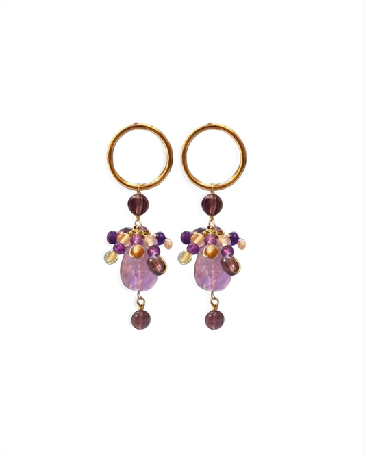 Stormdrop purple EARRINGS