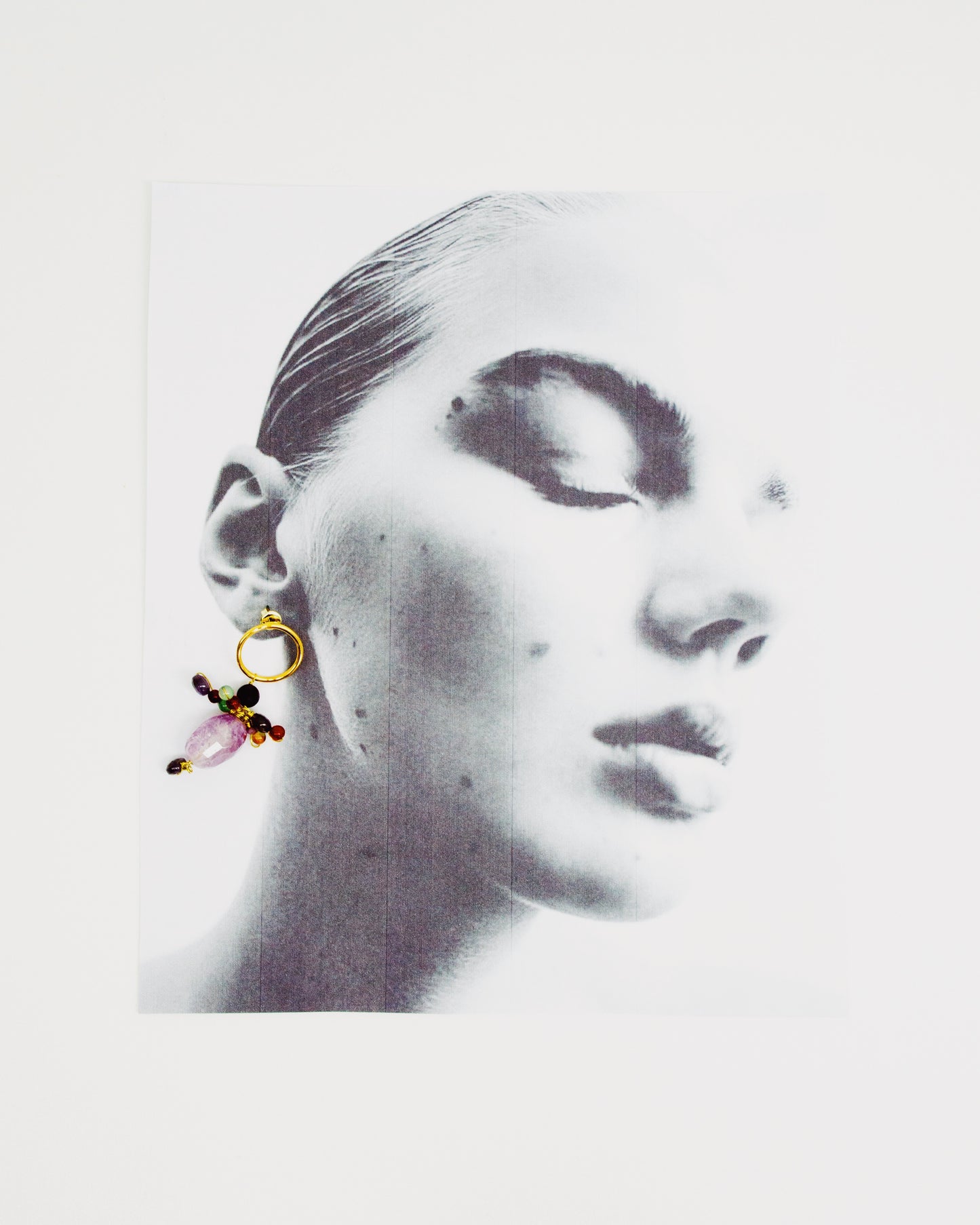 Stormdrop white EARRINGS