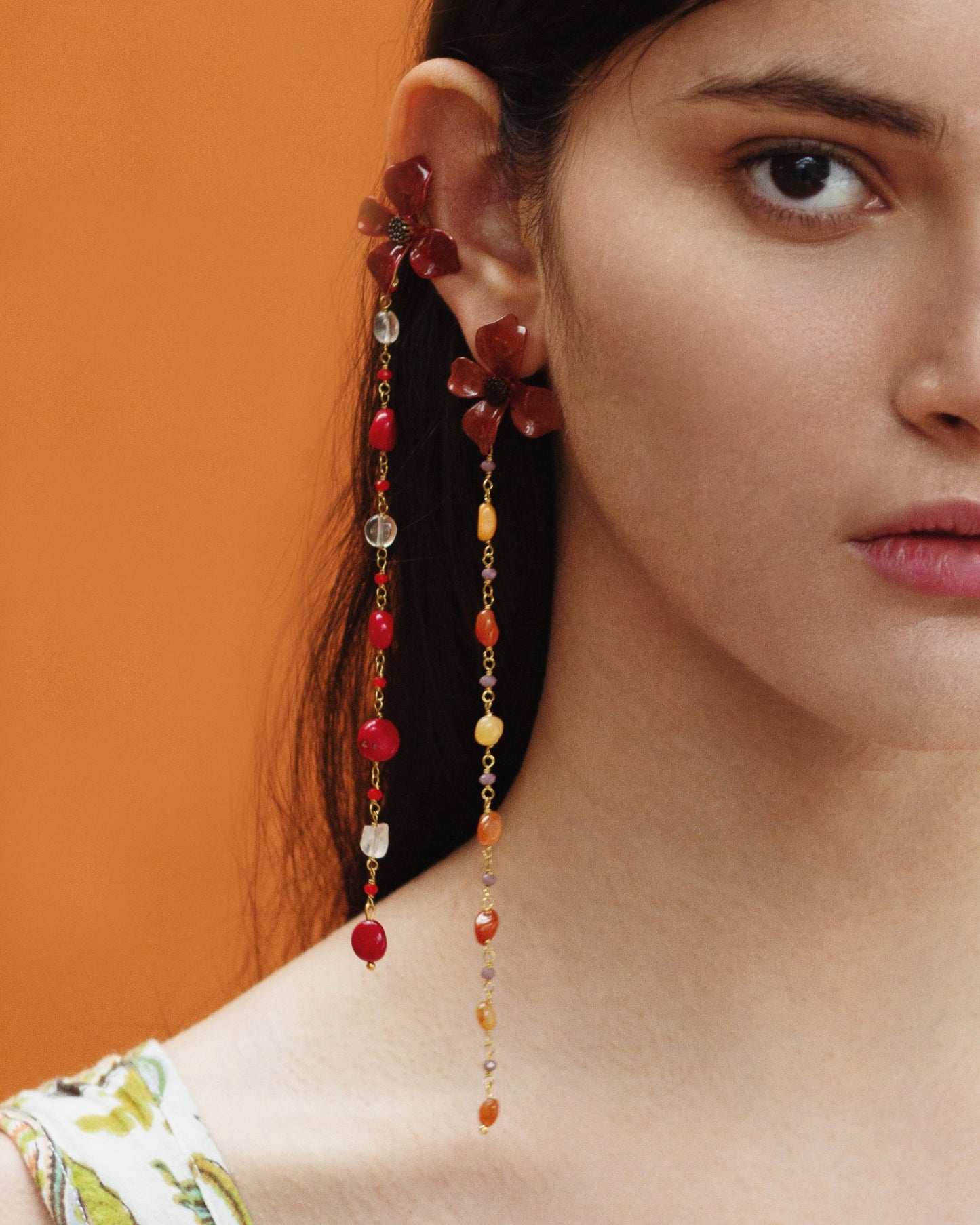 Desert Ember Poppy EARRINGS