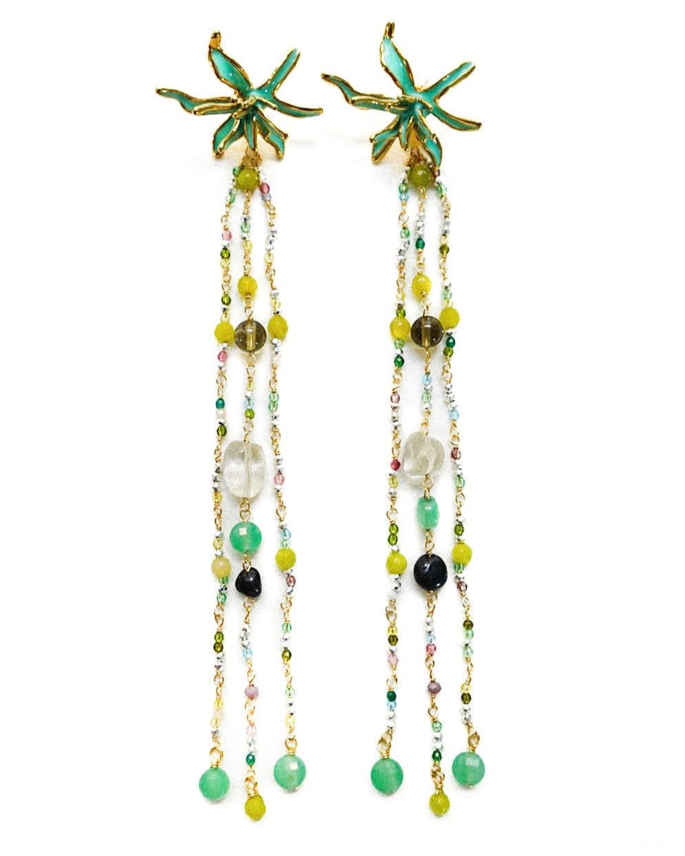 Blooming Verdeagua Dahlia EARRINGS