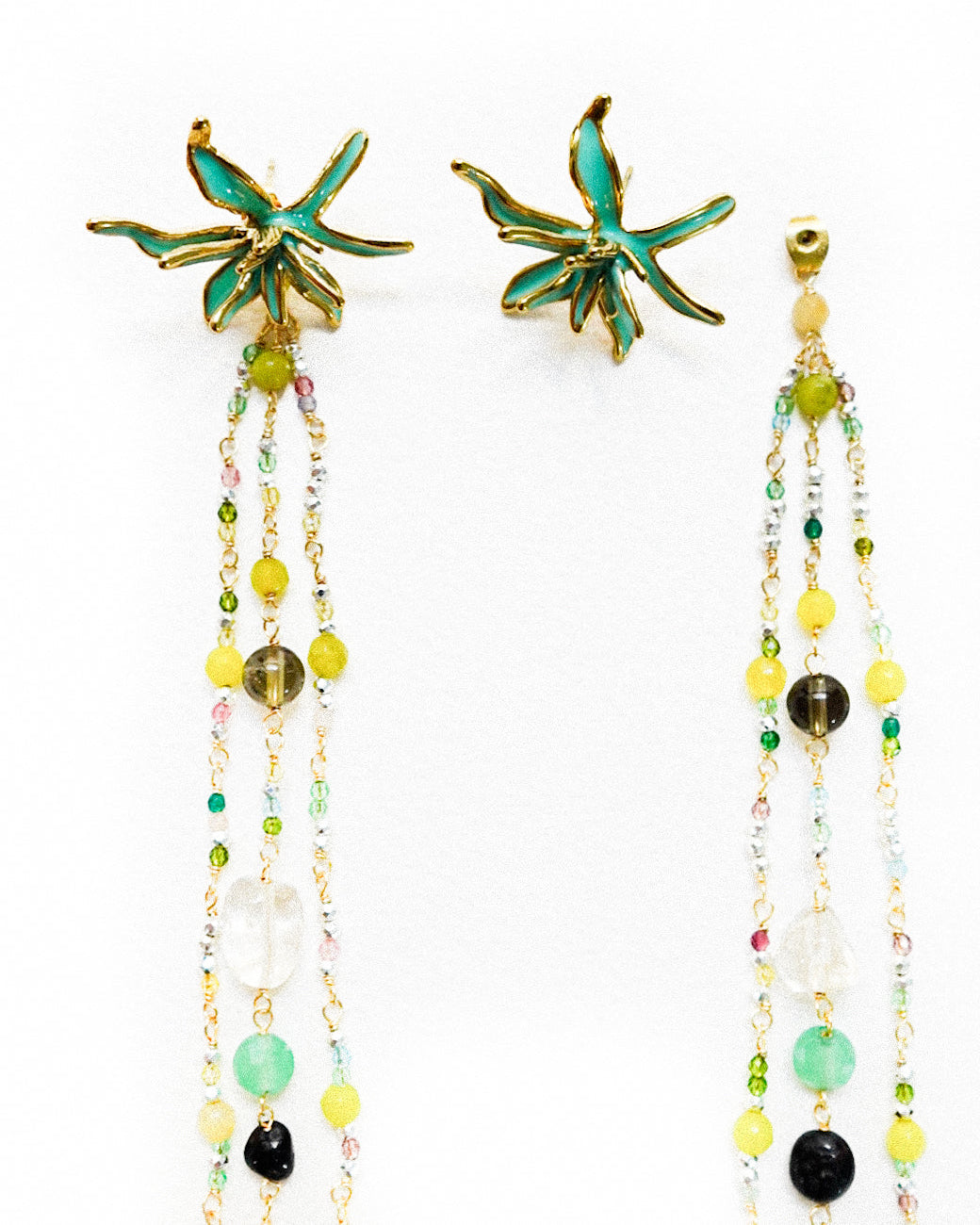 Blooming Verdeagua Dahlia EARRINGS