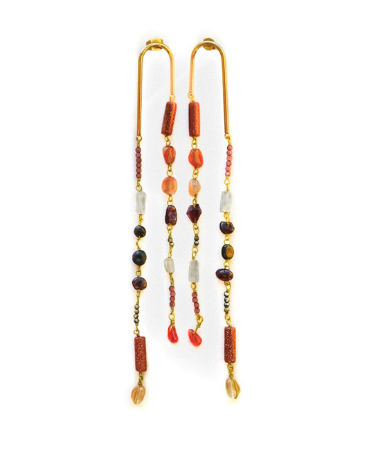 Fire Phoenix Cascade EARRINGS