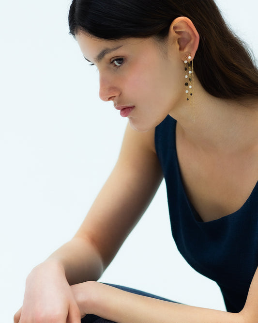 Pearl chain EARRINGS