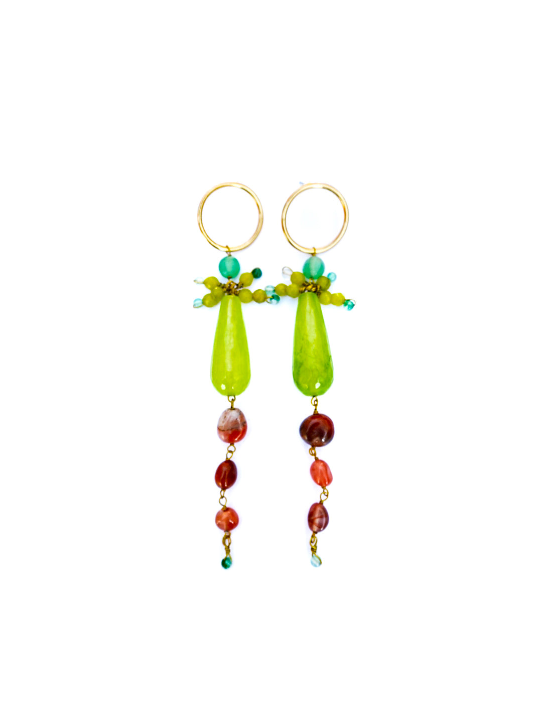 Green mist EARRINGS