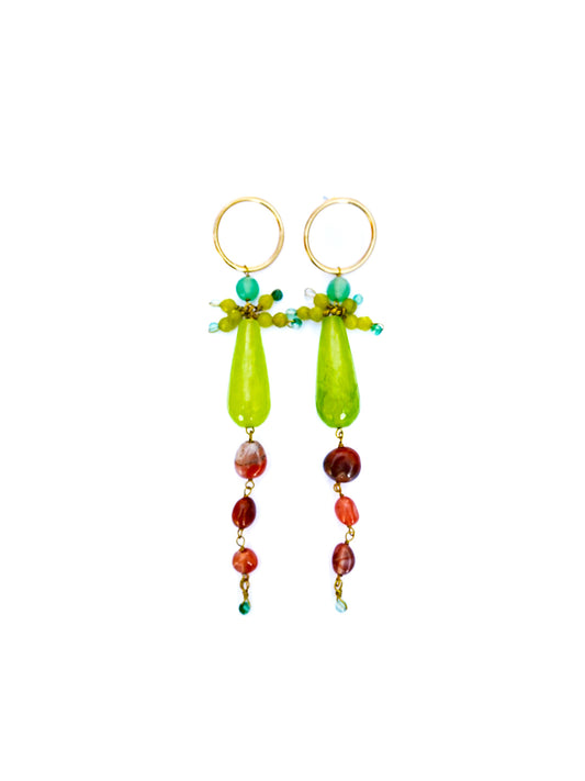 Green mist EARRINGS