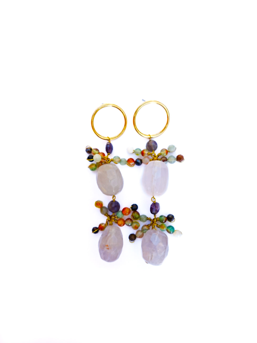 Ocean drip pink EARRINGS