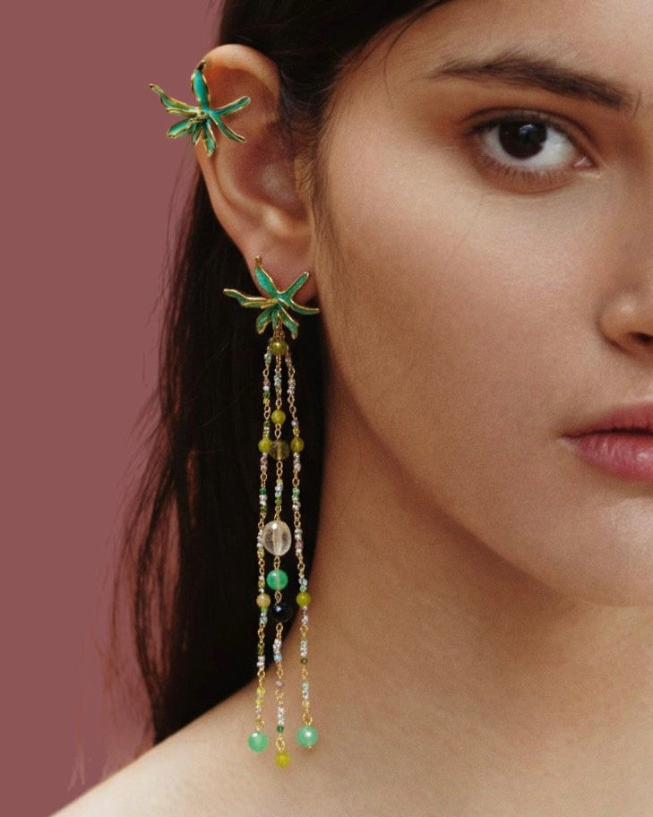 Blooming Verdeagua Dahlia EARRINGS